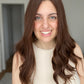 Rich Warm Brunette 9x9 21" Topper