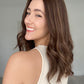 Caramel Brunette With Highlights 8x8 18 Inches Topper