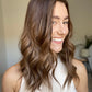 Dimensional Brunette Balayage 8x8 20 Inches Topper