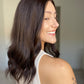Natural Rich Brunette // 20 Inches // Hair Topper