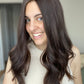 Natural Darkest Brunette With Subtle Dimension 9x9 20" Topper