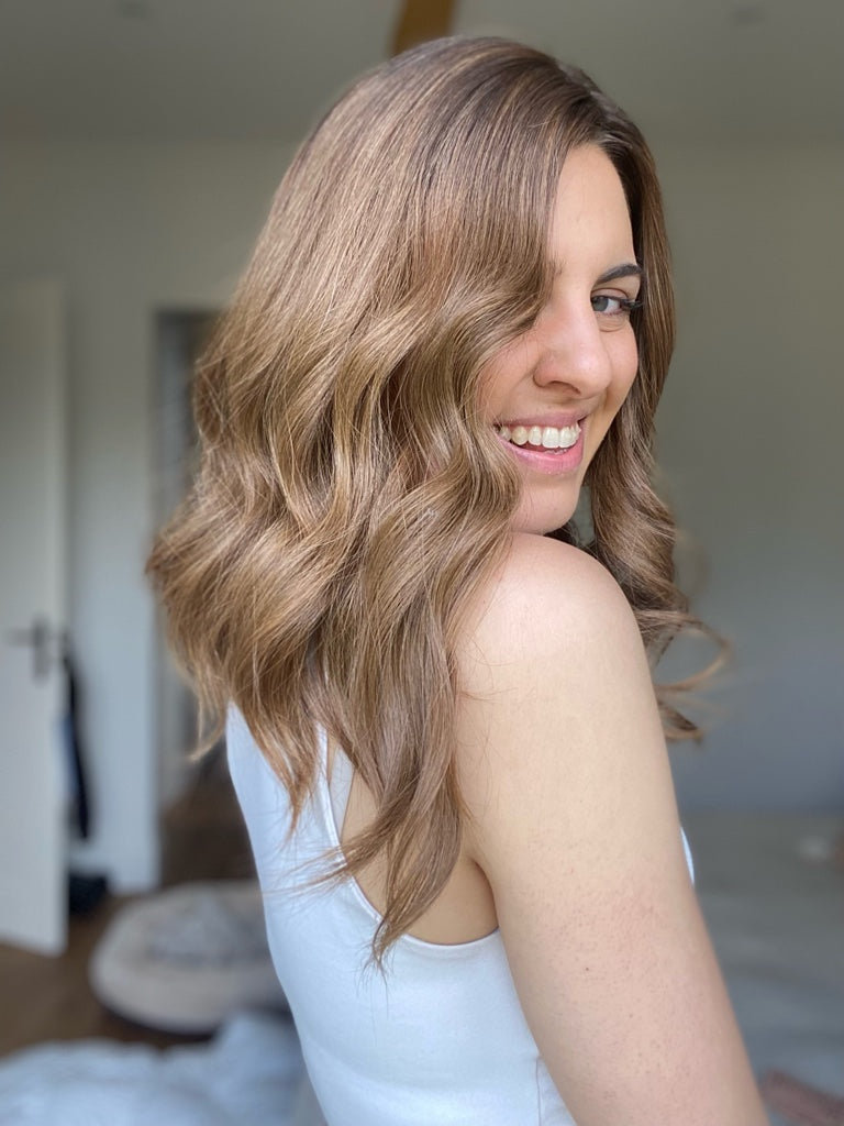 Balayage of Dreaming in Bronze 9x9 16-18