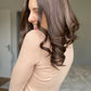 Natural Brunette with Sunkissed Highlights 9x9 16-18" Topper
