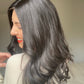 Balayage of Natural Darkest Brunette 7x7 18-20" Topper