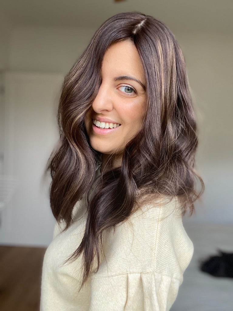 Natural Brunette with Sunkissed Highlights 7x7 16-18