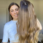 Low Density Rooted Bronde 9x9 20-22" Topper