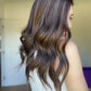 Natural Brunette with Sunkissed Highlights 9x9 18-20" Topper