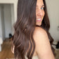 Balayage of Natural Darkest Brunette 8x8 22" Topper