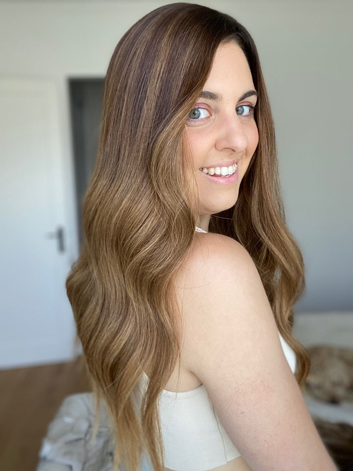Balayage of Dreaming In Bronze (Pre-Cut) 8x8 24" Topper