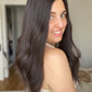 Natural Darkest Brunette 9x9 21" Topper