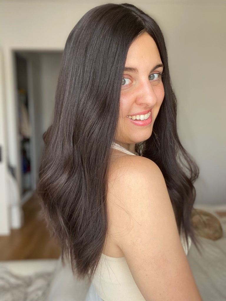 Natural Darkest Brunette 9x9 21