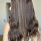 Natural Brunette with Sunkissed Highlights 9x9 22" Topper