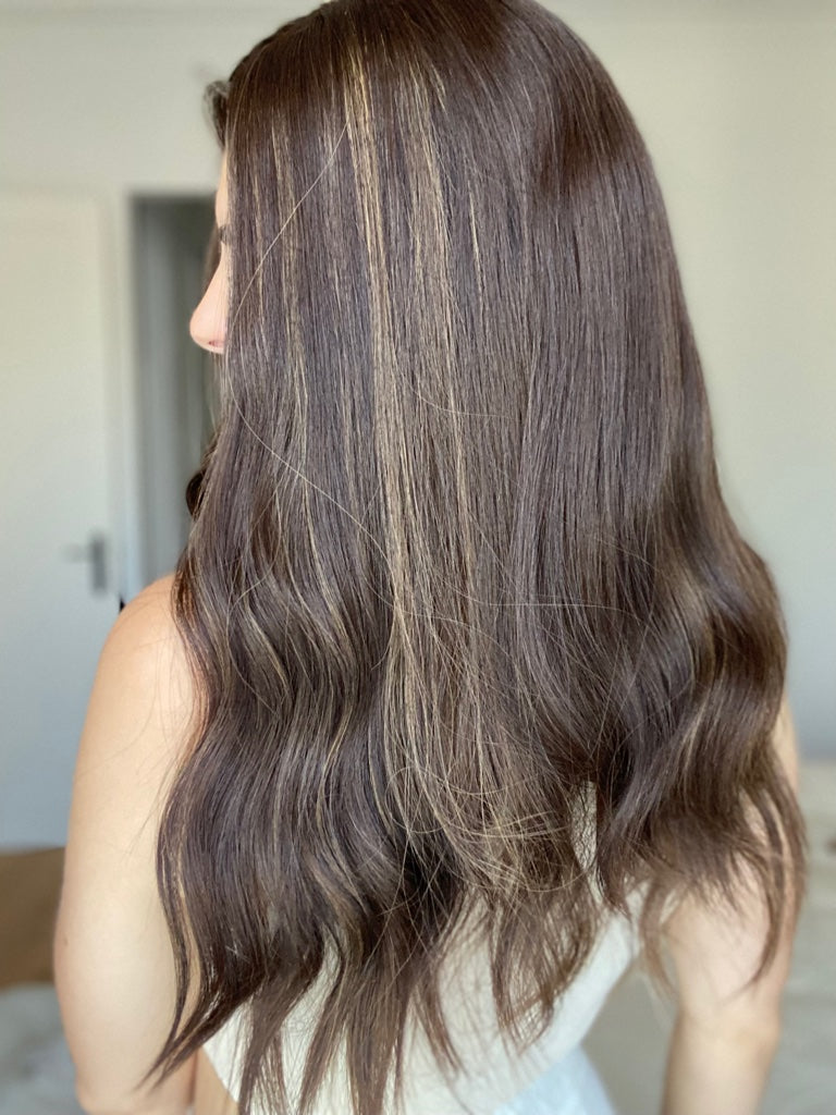 Natural Brunette with Sunkissed Highlights 9x9 22