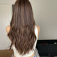 Natural Brunette with Sunkissed Highlights // Game Changer Wig // 25 inches // M Cap