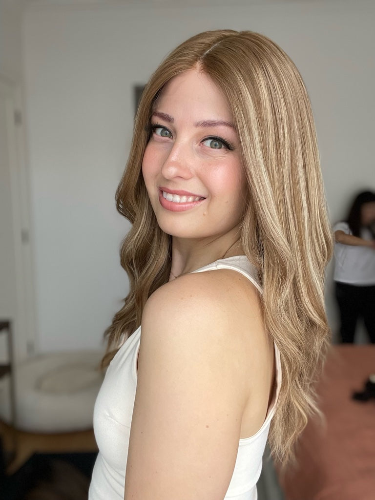 Warm Bronde Balayage // Game Changer Wig // 22 inches // M Cap