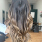Dark Balayage of Stilettos Not Included 8x8 14-16" Topper