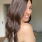 Natural Darkest Brunette 9x9 19" Topper