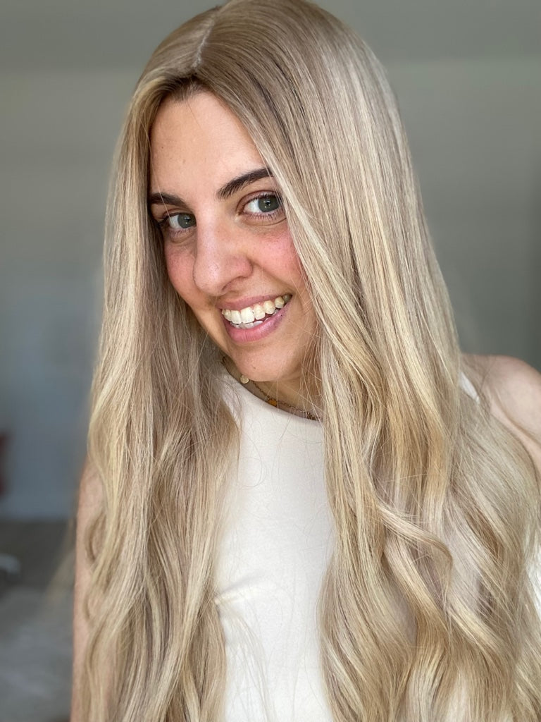 Vanilla Milkshake Balayage 8x8 25 Inches (Pre Cut) Topper