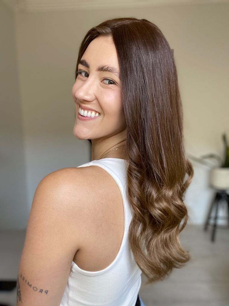 Brunette Ombre 7x7 22 Inches Topper
