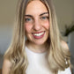 Blonde Balayage with Soft Framing 8x8 20 Inches Topper