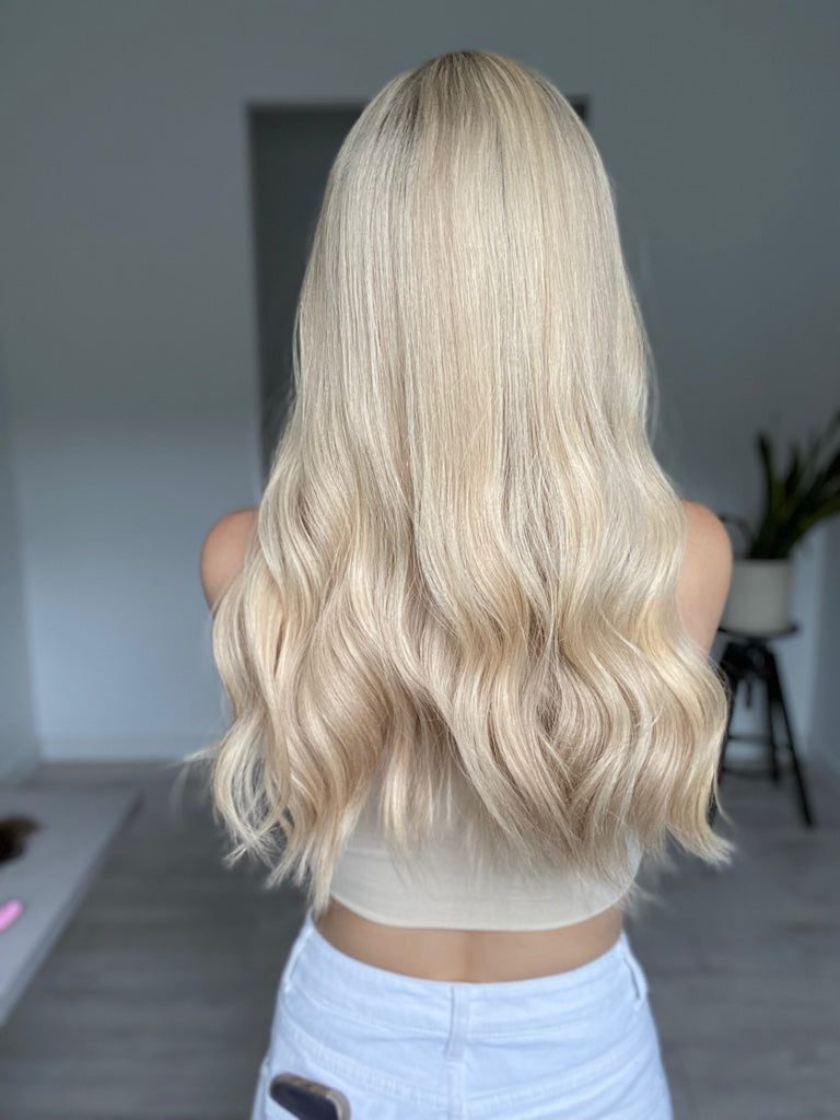 Creamy Dimensional Blonde // Lace Topper // 10x10 // 24 Inches