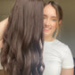 Natural Darkest Brunette 9x9 24" Topper