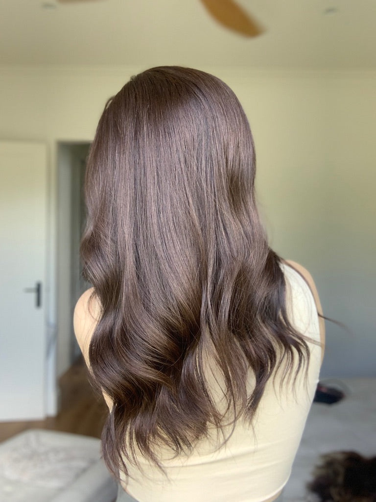 Natural Darkest Brunette (Pre-Cut) 8x8 18-20