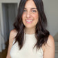 Natural Darkest Brunette 8x8 16" Topper