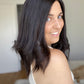 Natural Darkest Brunette 9x9 15" Topper