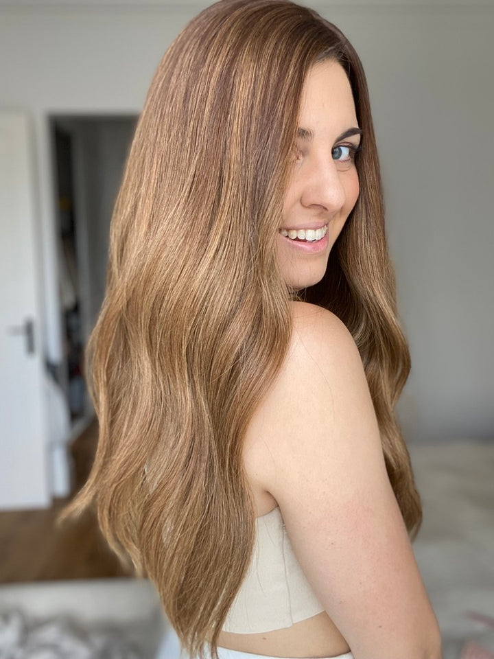 Balayage of Dreaming In Bronze 8x8 22" Topper
