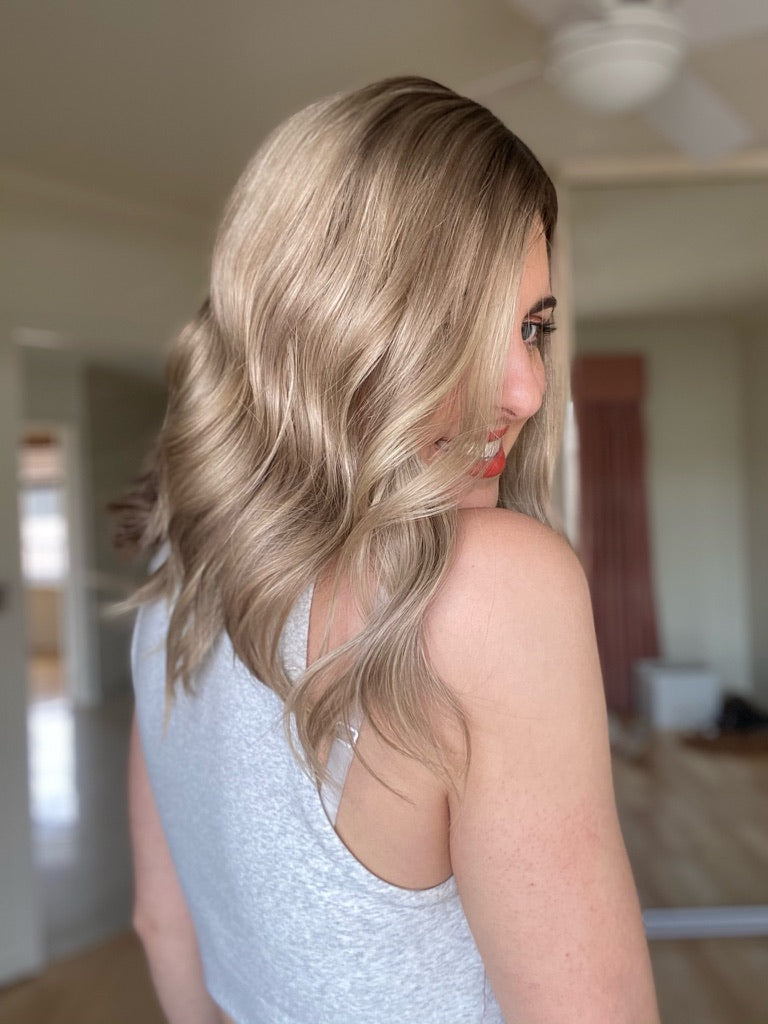 Dimensional Blonde with Roots 8x8 14-16
