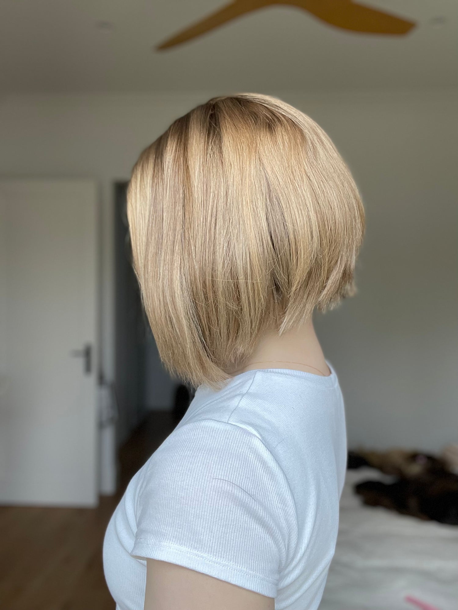 Dimensional Medium Blonde (Concave Bob Wig) // Essentials Wig // 11 inches // M Cap
